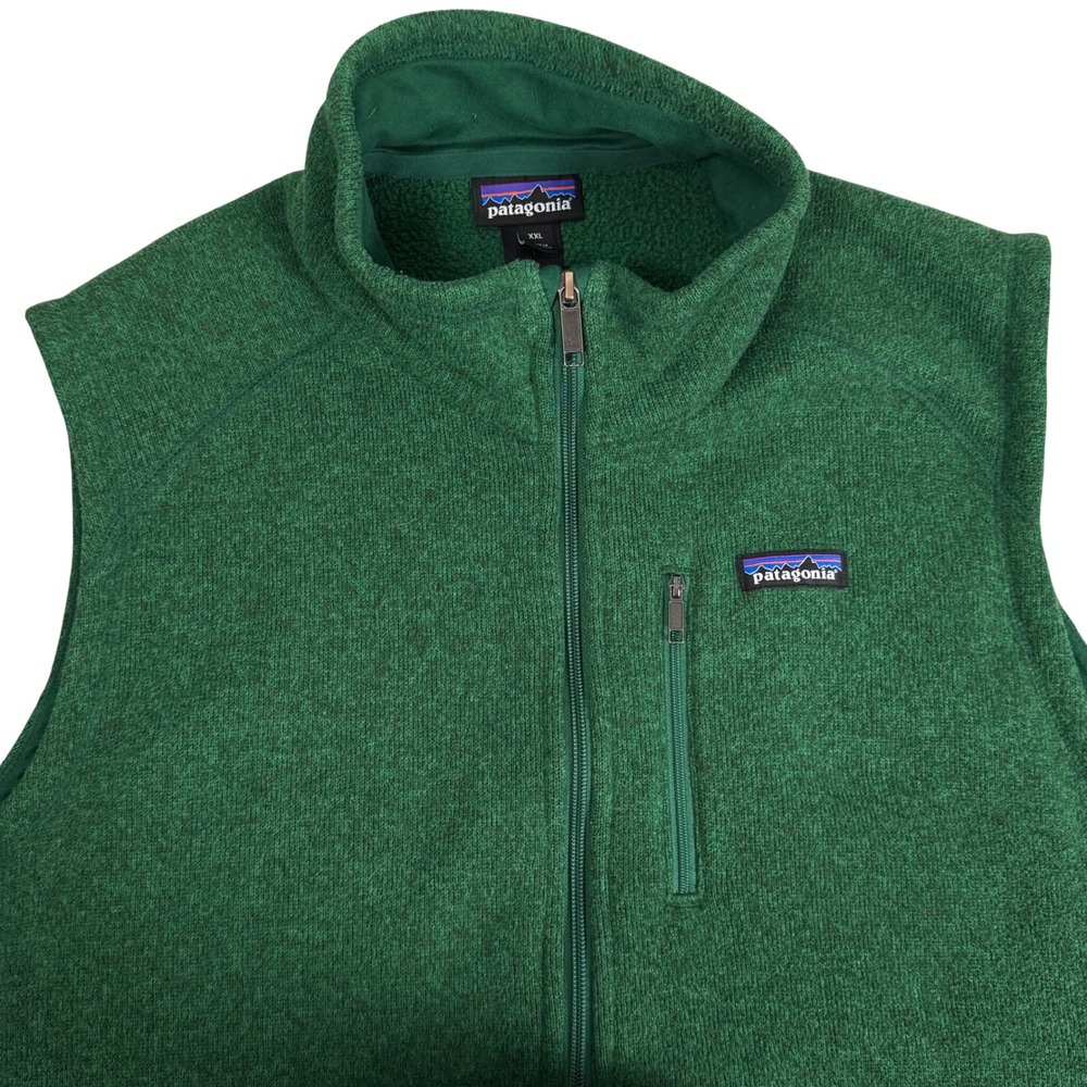 Patagonia Better Sweater Full Zip Fleece Vest Mens XXL Green Utility Outdoor